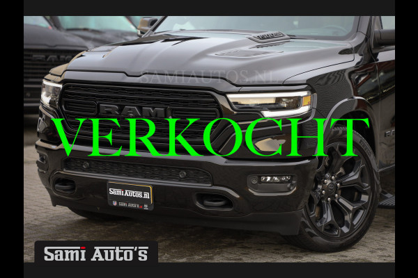 Dodge Ram 1500 LIMITED NIGHT EDITION | 402PK V8 HEMI | BOM VOL | MWK KLEP | HUD | GRIJS KENTEKEN | 5 PERSOONS |