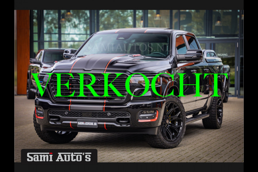 Dodge Ram 2025 LARAMIE NIGHT PREMIUM | BOM VOL + 14.4 INCH SCHERM BOM VOL | LUCHTVERING | HUD | HURRICAN 420PK 636 Nm TWIN TURBO | PRIJS M DUBBELE CABINE | PICK UP | 5 PERSOONS | DC | GRIJSKENTEKEN | VOORRAAD NR 2222 - 7655