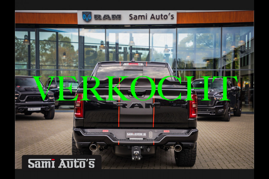 Dodge Ram 2025 LARAMIE NIGHT PREMIUM | BOM VOL + 14.4 INCH SCHERM BOM VOL | LUCHTVERING | HUD | HURRICAN 420PK 636 Nm TWIN TURBO | PRIJS M DUBBELE CABINE | PICK UP | 5 PERSOONS | DC | GRIJSKENTEKEN | VOORRAAD NR 2222 - 7655