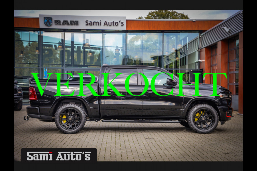 Dodge Ram 2025 LARAMIE NIGHT PREMIUM | BOM VOL + 14.4 INCH SCHERM BOM VOL | LUCHTVERING | HUD | HURRICAN 420PK 636 Nm TWIN TURBO | PRIJS M DUBBELE CABINE | PICK UP | 5 PERSOONS | DC | GRIJSKENTEKEN | VOORRAAD NR 2222 - 7655