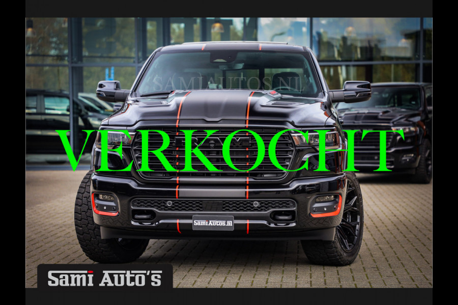 Dodge Ram 2025 LARAMIE NIGHT PREMIUM | BOM VOL + 14.4 INCH SCHERM BOM VOL | LUCHTVERING | HUD | HURRICAN 420PK 636 Nm TWIN TURBO | PRIJS M DUBBELE CABINE | PICK UP | 5 PERSOONS | DC | GRIJSKENTEKEN | VOORRAAD NR 2222 - 7655