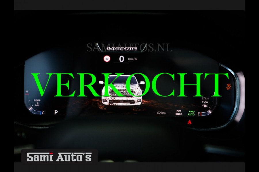 Dodge Ram 2025 LARAMIE NIGHT PREMIUM | BOM VOL + 14.4 INCH SCHERM BOM VOL | LUCHTVERING | HUD | HURRICAN 420PK 636 Nm TWIN TURBO | PRIJS M DUBBELE CABINE | PICK UP | 5 PERSOONS | DC | GRIJSKENTEKEN | VOORRAAD NR 2222 - 7655