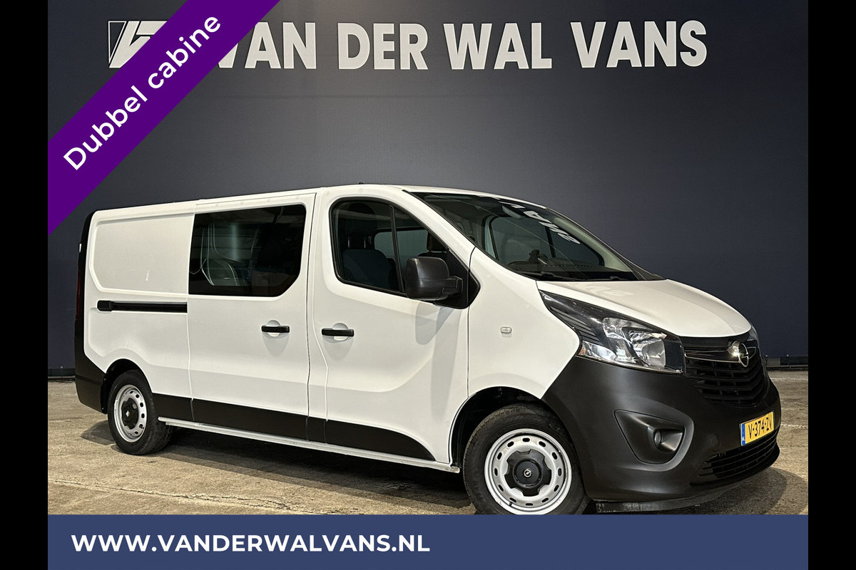 Opel Vivaro 1.6 CDTI 126pk L2H1 Dubbele Cabine Euro6 Airco | Navigatie | Camera | 5-Zits | Trekhaak cruisecontrol, parkeersensoren