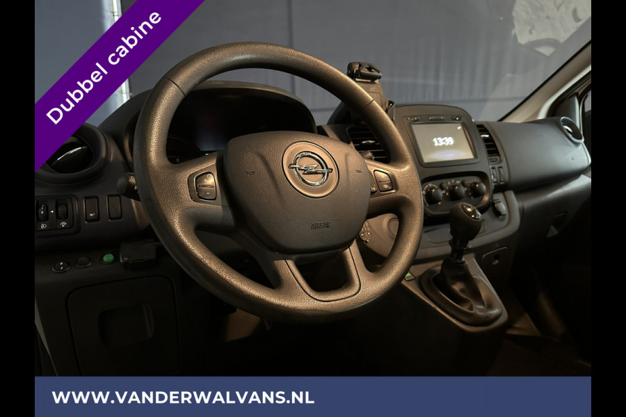 Opel Vivaro 1.6 CDTI 126pk L2H1 Dubbele Cabine Euro6 Airco | Navigatie | Camera | 5-Zits | cruisecontrol, parkeersensoren, trekhaak