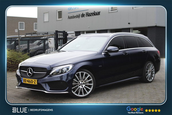 Mercedes-Benz C-Klasse Estate 350 e 210PK Hybride Business Solution AMG ✓panoramadak ✓zwart leder ✓camera