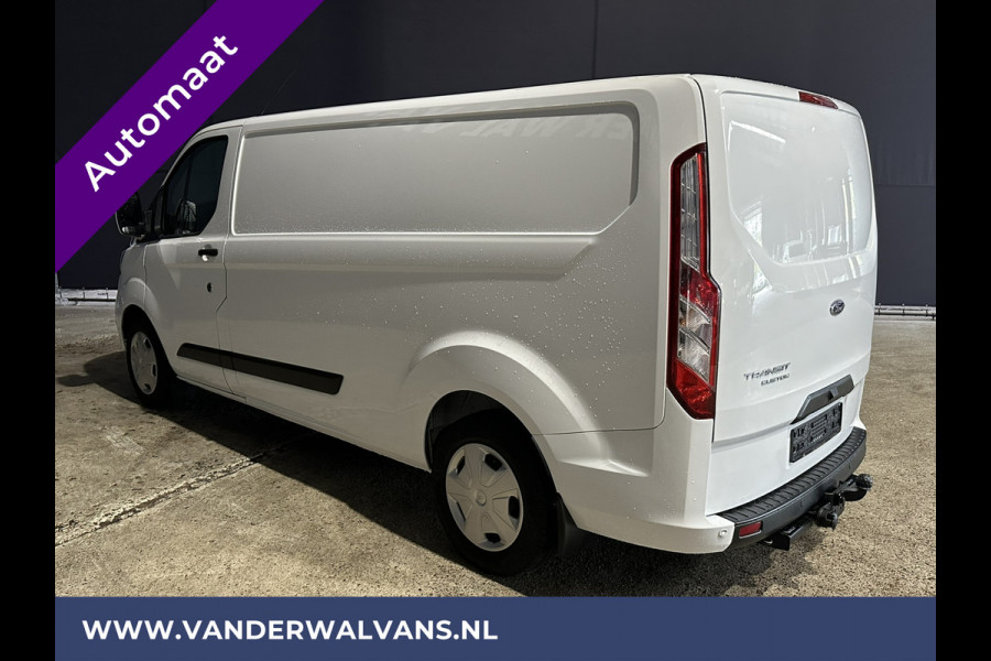 Ford Transit Custom 2.0 TDCI 130pk Automaat L2H1 inrichting Euro6 Airco | Navigatie | Camera | Adaptieve Cruisecontrol Parkeersensoren, stoelverwarming, verwarmde voorruit, trekhaak, apple carplay, android auto