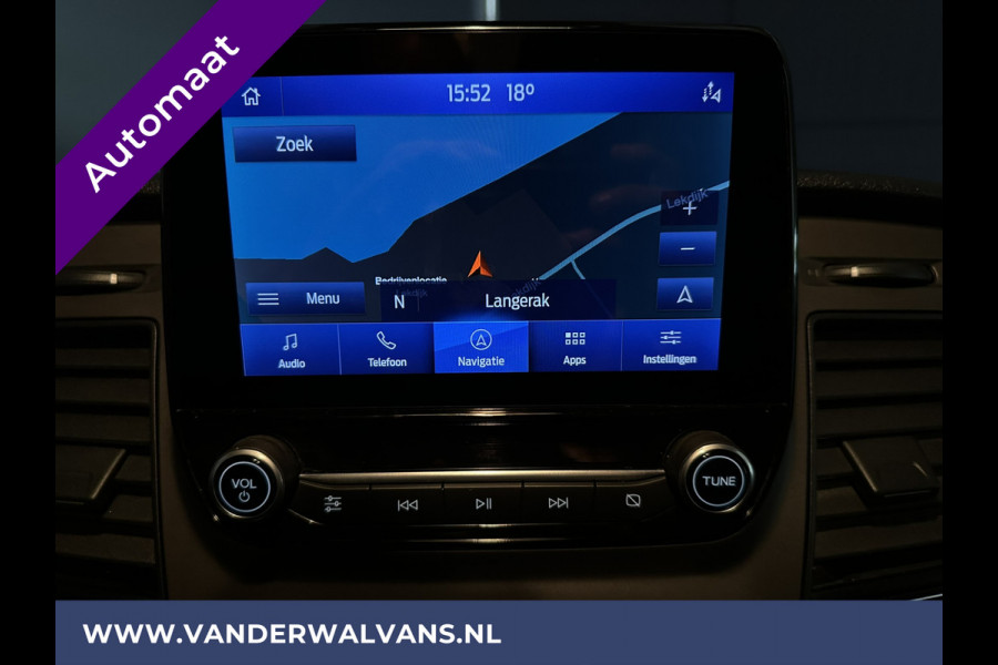 Ford Transit Custom 2.0 TDCI 130pk Automaat L2H1 inrichting Euro6 Airco | Navigatie | Camera | Adaptieve Cruisecontrol Parkeersensoren, stoelverwarming, verwarmde voorruit, trekhaak, apple carplay, android auto