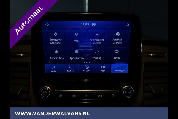 Ford Transit Custom 2.0 TDCI 130pk Automaat L2H1 inrichting Euro6 Airco | Navigatie | Camera | Adaptieve Cruisecontrol Parkeersensoren, stoelverwarming, verwarmde voorruit, trekhaak, apple carplay, android auto