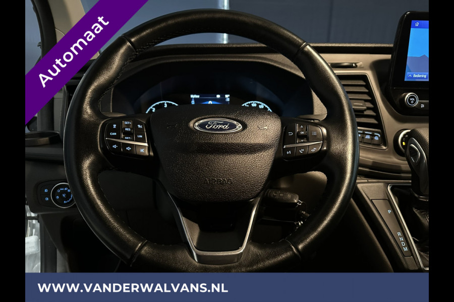 Ford Transit Custom 2.0 TDCI 130pk Automaat L2H1 inrichting Euro6 Airco | Navigatie | Camera | Adaptieve Cruisecontrol Parkeersensoren, stoelverwarming, verwarmde voorruit, trekhaak, apple carplay, android auto