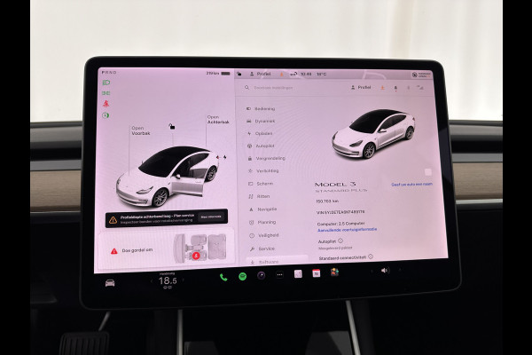 Tesla Model 3 Standard RWD Plus 60 kWh (INCL-BTW) Aut. *PANO | TOWBAR | AUTO-PILOT | NAPPA-LEATHER | KEYLESS | FULL-LED | MEMORY-PACK | SURROUND-VIEW | DAB | APP-CONNECT | DIGI-COCKPIT | LANE-ASSIST | COMFORT-SEATS | 18"ALU*