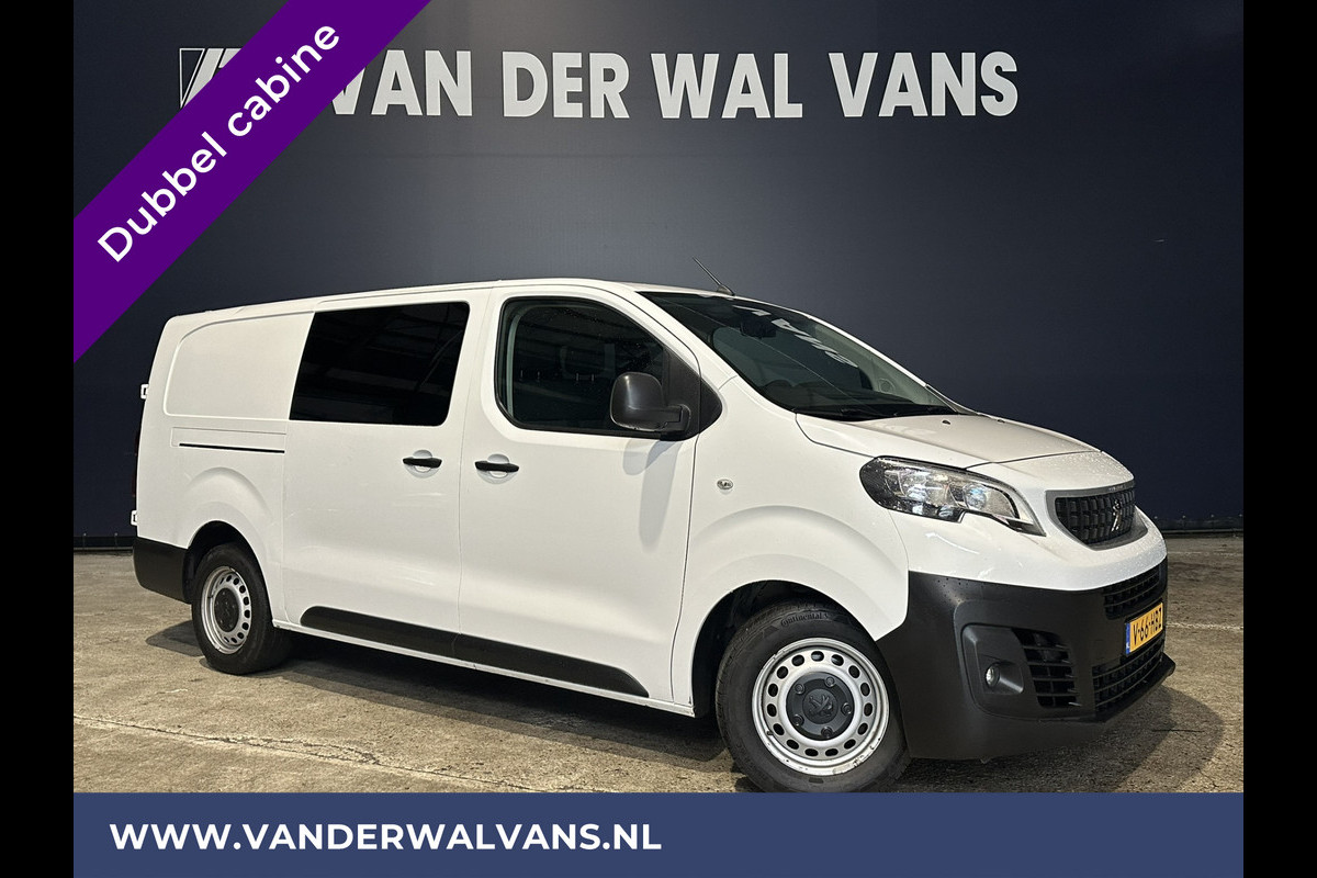 Peugeot Expert 2.0 BlueHDI 123pk L3H1 Dubbele cabine Euro6 Airco | 2x Zijdeur | Navigatie | 6-Zits 2500kg Trekhaak, Parkeersensoren, Apple Carplay, Android Auto, Cruisecontrol