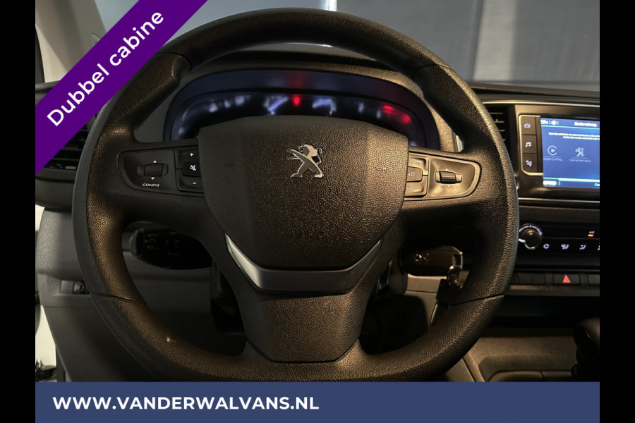 Peugeot Expert 2.0 BlueHDI 123pk L3H1 Dubbele cabine Euro6 Airco | 2x Zijdeur | Navigatie | 6-Zits 2500kg Trekhaak, Parkeersensoren, Apple Carplay, Android Auto, Cruisecontrol