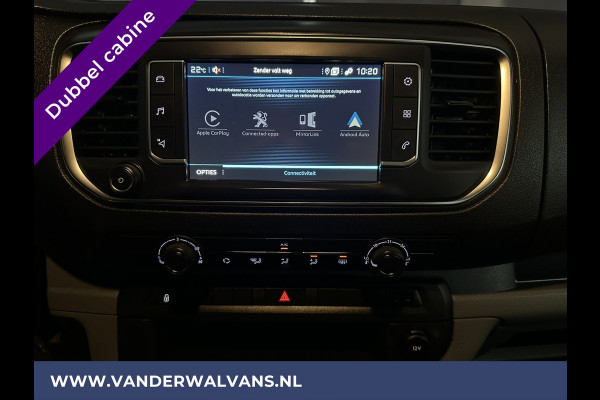 Peugeot Expert 2.0 BlueHDI 123pk L3H1 Dubbele cabine Euro6 Airco | 2x Zijdeur | Navigatie | 6-Zits 2500kg Trekhaak, Parkeersensoren, Apple Carplay, Android Auto, Cruisecontrol