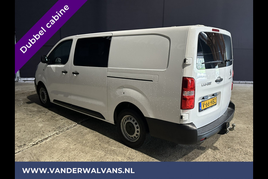 Peugeot Expert 2.0 BlueHDI 123pk L3H1 Dubbele cabine Euro6 Airco | 2x Zijdeur | Navigatie | 6-Zits 2500kg Trekhaak, Parkeersensoren, Apple Carplay, Android Auto, Cruisecontrol