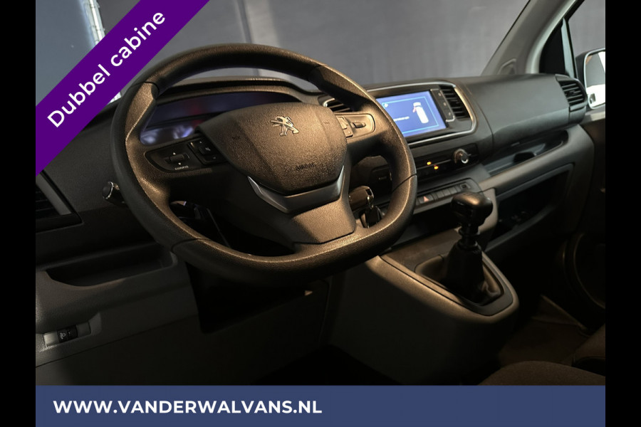 Peugeot Expert 2.0 BlueHDI 123pk L3H1 Dubbele cabine Euro6 Airco | 2x Zijdeur | Navigatie | 6-Zits 2500kg Trekhaak, Parkeersensoren, Apple Carplay, Android Auto, Cruisecontrol