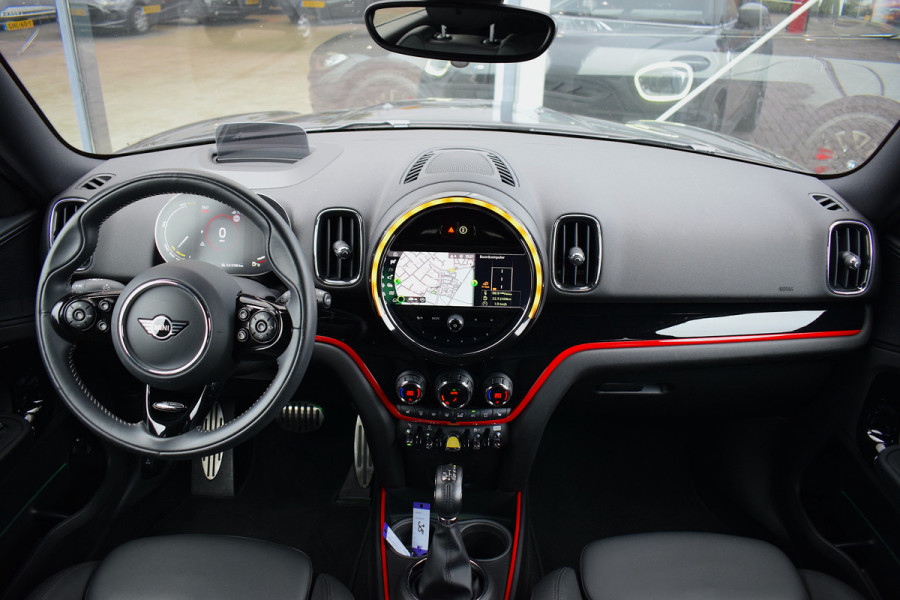 MINI Countryman Cooper SE ALL4 | JCW | CarPlay | HUD | Stoelverw. | Leer | Camera