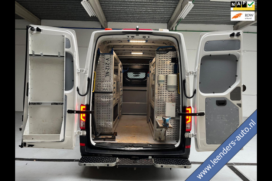 Volkswagen Crafter AUTOMAAT SERVICEWAGEN 35 2.0 TDI 140PK euro6 L3H3 (oude L2H2) V230 OMVORMER SORTIMO STANDKACHEL RIJKLAARPRIJS