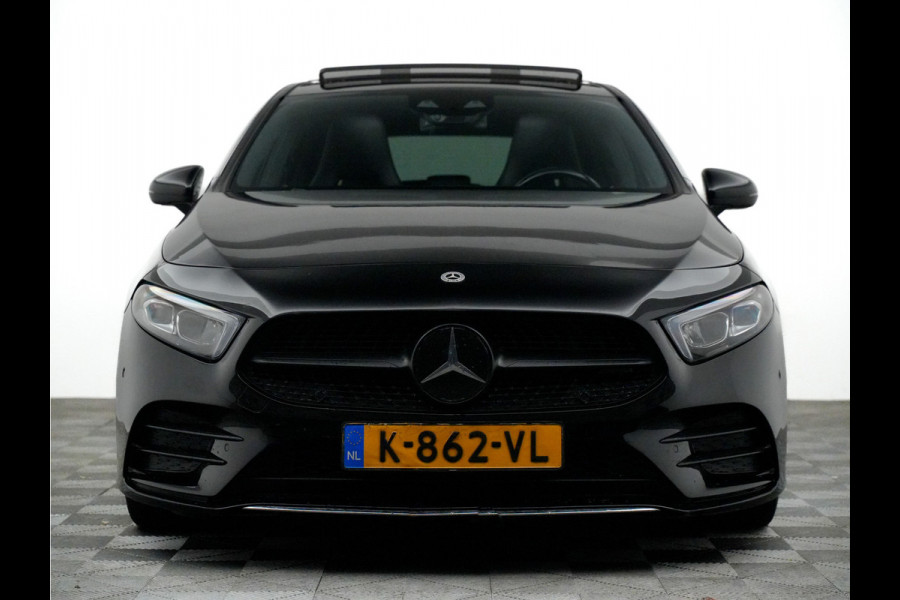 Mercedes-Benz A-Klasse 250 Aut7 AMG Night Edition (bi-color leder,panodak,sfeerverlichting)