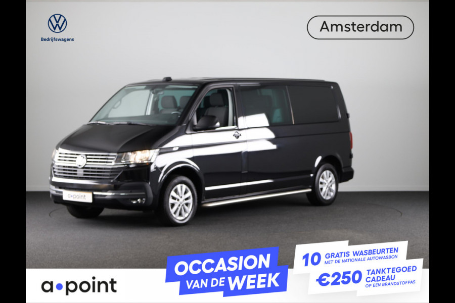 Volkswagen Transporter 2.0 TDI L2H1 32 DC Highline 150PK DSG (Automaat) Dubbele canbine | Verlengde garantie | Glass look panelen | Trekhaak | Navigatie |