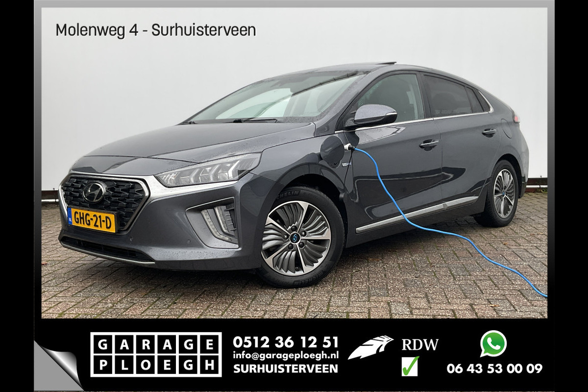 Hyundai IONIQ 1.6 GDi PHEV Premium Leder stuur verw stoelkoeling Cam Cruise Apple Carplay! Plug-in