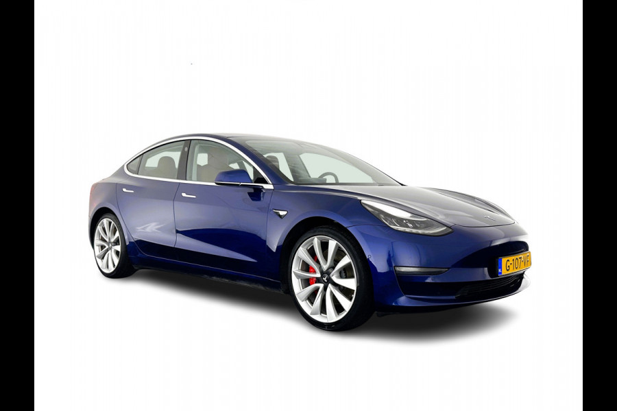 Tesla Model 3 Performance AWD 75 kWh [ 3-Fase ] (INCL-BTW) Aut. *PANO | AUTO-PILOT | NAPPA-LEATHER | KEYLESS | FULL-LED | MEMORY-PACK | SURROUND-VIEW | DAB | APP-CONNECT | DIGI-COCKPIT | LANE-ASSIST | COMFORT-SEATS | 19"ALU*