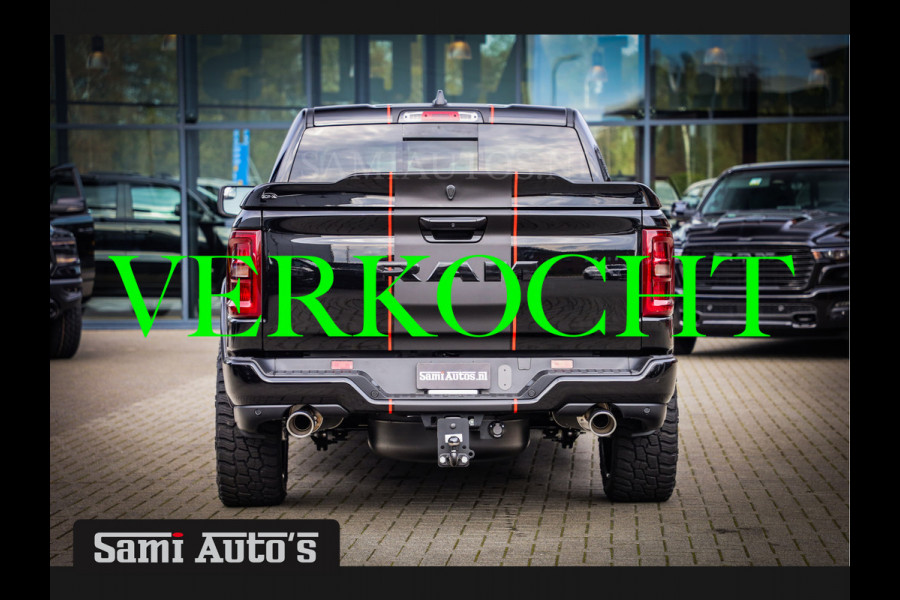 Dodge Ram 2025 LARAMIE NIGHT PREMIUM | BOM VOL + 14.4 INCH SCHERM BOM VOL | LUCHTVERING | HUD | HURRICAN 420PK 636 Nm TWIN TURBO | PRIJS M DUBBELE CABINE | PICK UP | 5 PERSOONS | DC | GRIJSKENTEKEN | VOORRAAD NR 2219 - 4971