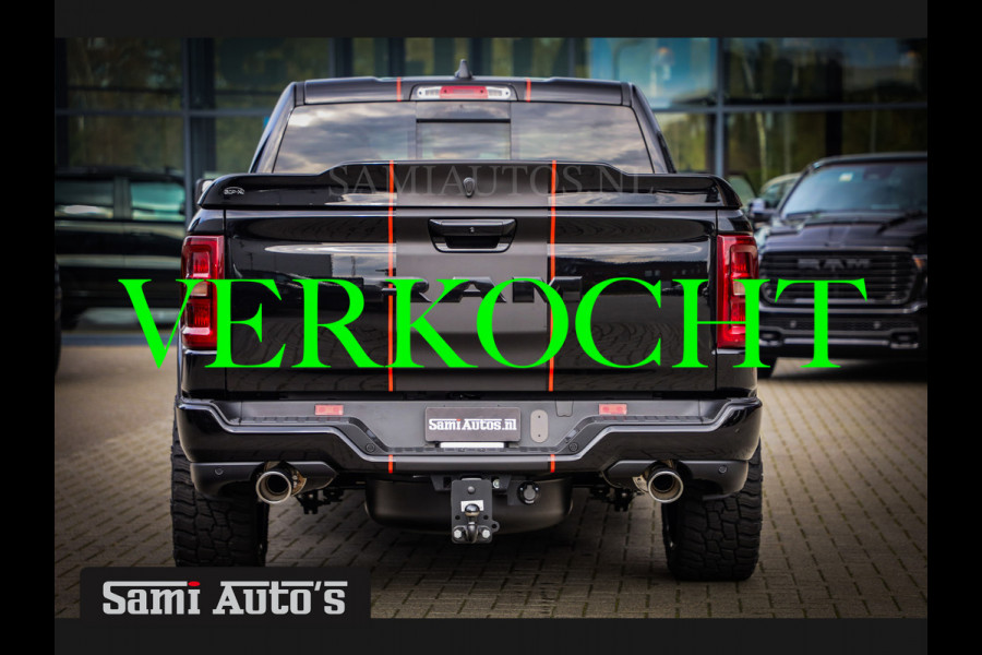 Dodge Ram 2025 LARAMIE NIGHT PREMIUM | BOM VOL + 14.4 INCH SCHERM BOM VOL | LUCHTVERING | HUD | HURRICAN 420PK 636 Nm TWIN TURBO | PRIJS M DUBBELE CABINE | PICK UP | 5 PERSOONS | DC | GRIJSKENTEKEN | VOORRAAD NR 2219 - 4971