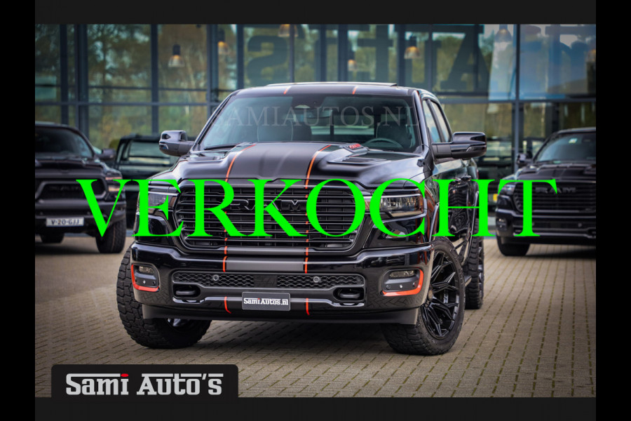 Dodge Ram 2025 LARAMIE NIGHT PREMIUM | BOM VOL + 14.4 INCH SCHERM BOM VOL | LUCHTVERING | HUD | HURRICAN 420PK 636 Nm TWIN TURBO | PRIJS M DUBBELE CABINE | PICK UP | 5 PERSOONS | DC | GRIJSKENTEKEN | VOORRAAD NR 2219 - 4971