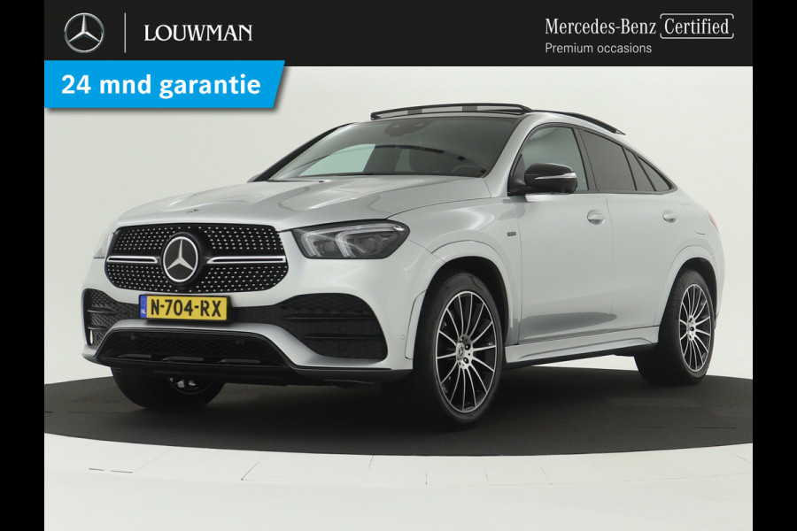 Mercedes-Benz GLE Coupé 350 e 4MATIC Premium Plus | Panoramadak | Multispaaks lichtmetalen velgen | Burmester | AIRMATIC | DISTRONIC | Navigatie | Parking support | elect bed. voorstoelen met memory | Trekhaak | Inclusief 24 maanden Mercedes-Benz Certified garantie voor Europa.