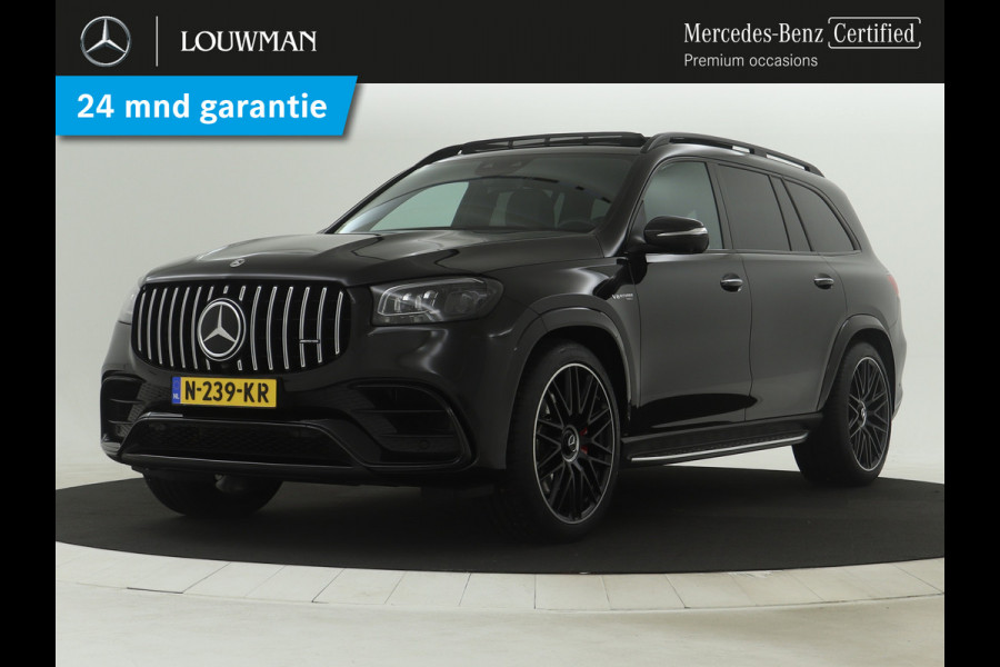 Mercedes-Benz GLS AMG 63 4-MATIC+ Nightpack 7 persoons | V8 | 612 pk | Rijassistentie Pakket | Sluitbekrachtiging | Standverwarming | Panoramadak | Memory | Inclusief 24 maanden MB Certified garantie voor Europa.