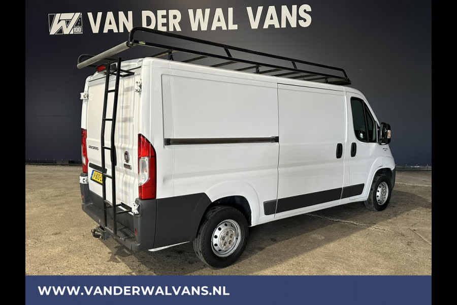 Fiat Ducato 2.3 MultiJet 131pk L2H1 Euro6 Airco | Imperiaal | Trekhaak | Camera | Navigatie LED, cruisecontrol, Trap, bijrijdersbank