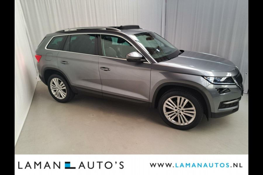 Škoda Kodiaq 1.5 TSI 150pk DSG Business Edition 7P Aut. | Open dak Halfleder CarPlay Canton ECC Navi LED ACC 19" LMV Camera BLIS Metallic | V