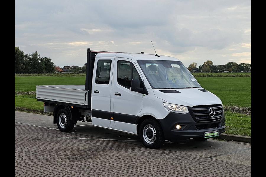 Mercedes-Benz Sprinter L2 DC Dubbel Cabine Airco Open-Laadbak Trekhaak Euro6!