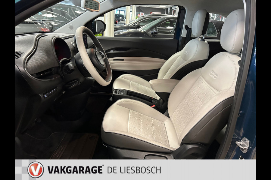 Fiat 500 La Prima 42 kWh /119pk/ pano-dak / leder / navigatie / camera / teruggaaf €2000,-