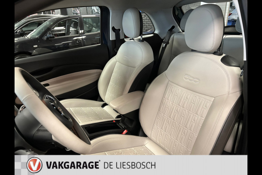 Fiat 500 La Prima 42 kWh /119pk/ pano-dak / leder / navigatie / camera / teruggaaf €2000,-