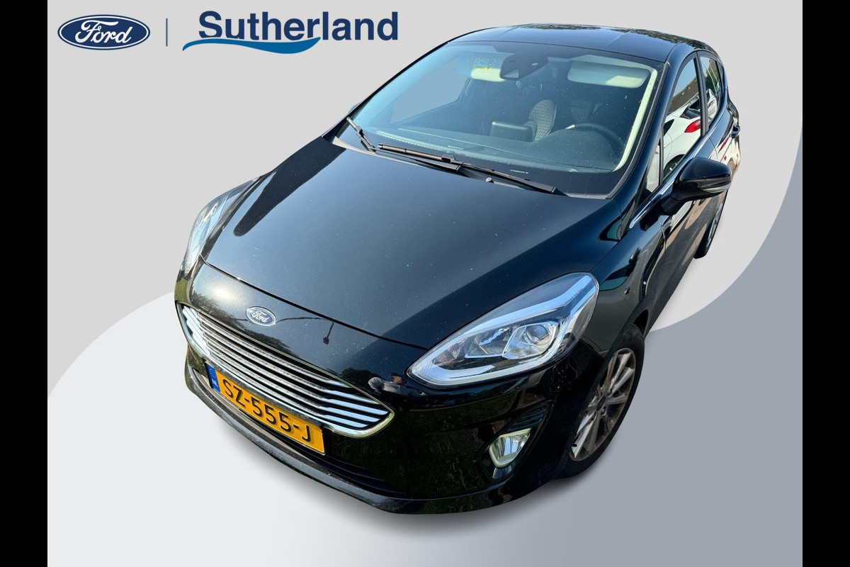 Ford Fiesta 1.0 EcoBoost Titanium 100pk Navigatie | Parkeersensoren | Climate control | Dealer onderhouden