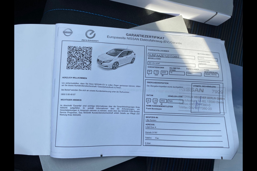 Nissan Leaf N-Connecta 40 kWh VAN: 18.900,- voor 16.770,- ! *14.770,- na subsidie!* RIJKLAARPRIJS incl. 12mnd BOVAG