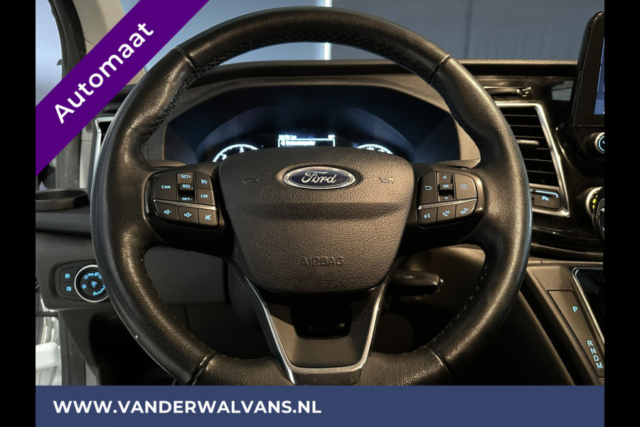 Ford Transit Custom 2.0 TDCI 131pk Automaat L2H1 Euro6 Airco | Camera | Navigatie | LED | Trekhaak LM velgen, Cruisecontrol, Parkeersensoren, Verwarmde voorruit, Stoelverwarming, Bijrijdersbank