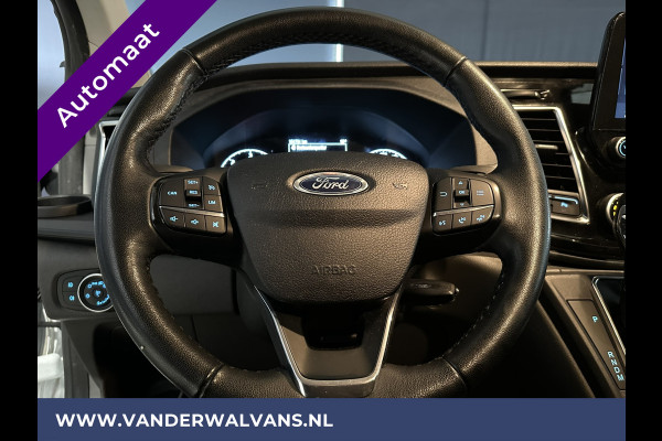 Ford Transit Custom 2.0 TDCI 131pk Automaat L2H1 Euro6 Airco | Camera | Navigatie | LED | Trekhaak LM velgen, Cruisecontrol, Parkeersensoren, Verwarmde voorruit, Stoelverwarming, Bijrijdersbank