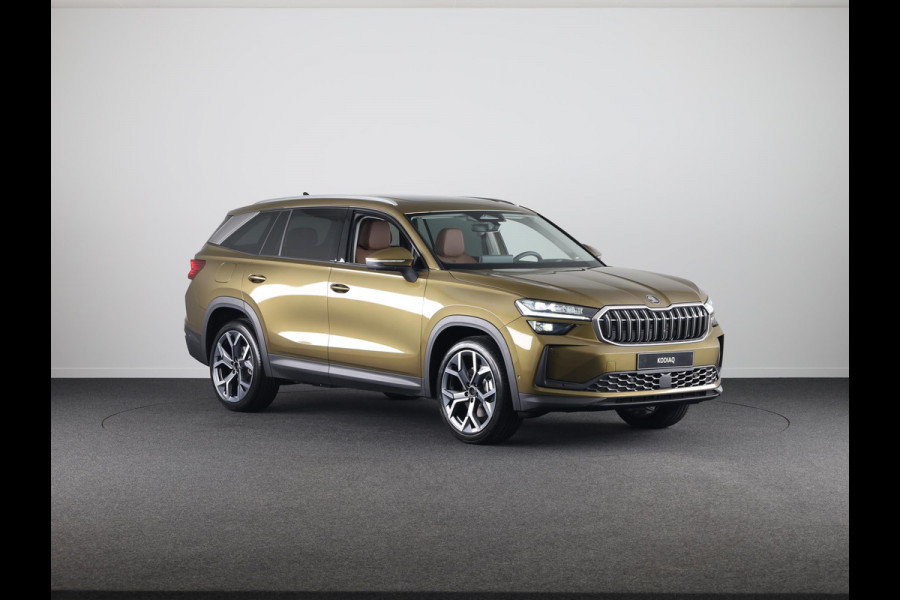 Škoda Kodiaq 1.5 TSI MHEV Business Edition 150pk DSG | Cognac Leder | Panoramadak | 360° Camera | Canton Sound | Led Matrix | Stoelverwarming voor en achter