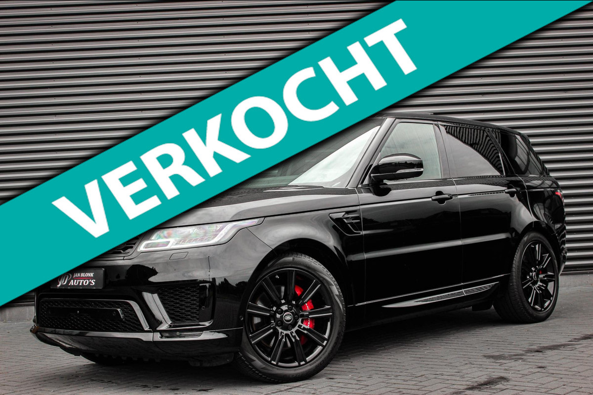 Land Rover Range Rover Sport 2.0 P400e HSE Dynamic FULL BLACK / APPLE CARPLAY / DEALER ONDERHOUDEN / 21'WHEELS / COATING / PANODAK