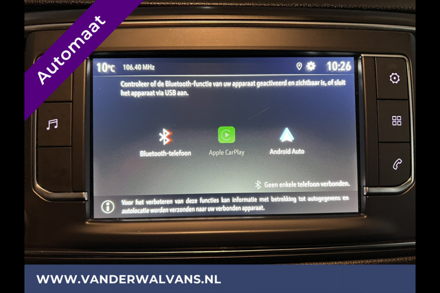 Opel Vivaro 2.0 CDTI 123pk Automaat **BPM VRIJ voor de Ondernemer** L3H1 Euro6 Airco | Apple Carplay | Cruisecontrol Android Auto, Parkeersensoren, Stoelverwarming