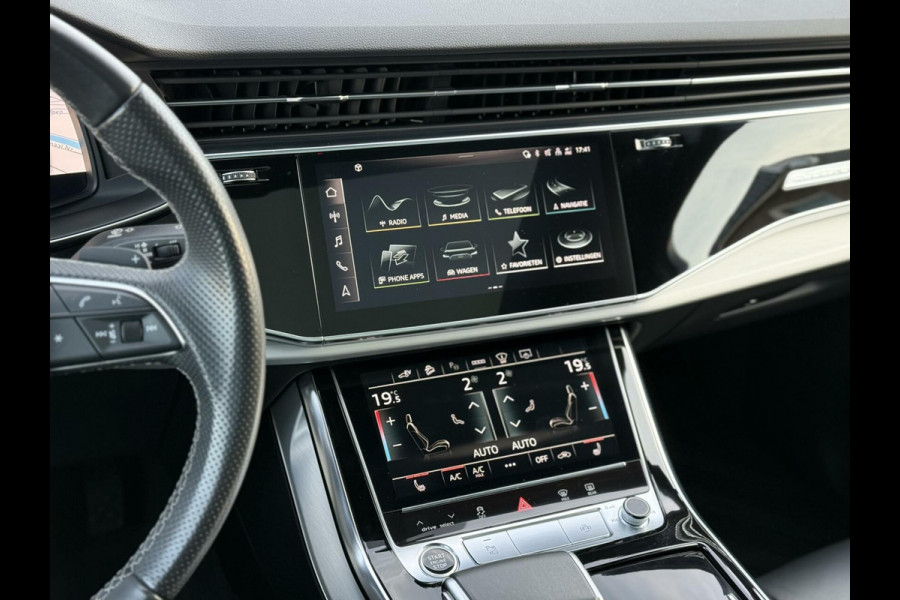 Audi Q7 55 TFSI e quattro S-Line Plus Panoramadak|Matrix|B&O 3D|Keyless|Luchtvering|Soft close|Sport stoelen|DAB+