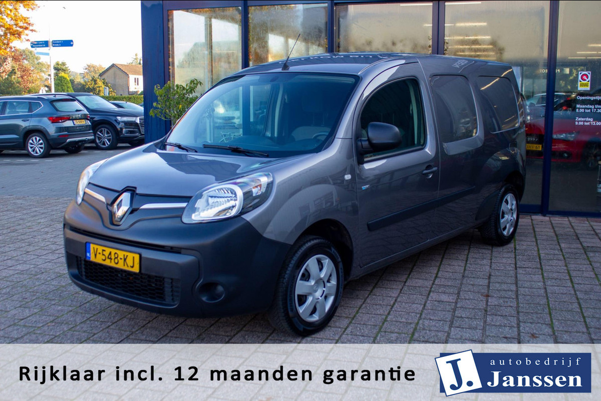 Renault Kangoo Z.E. Maxi incl. accu 100% elektrisch | Prijs rijklaar incl. 12 maanden garantie | Navi Airco Bluetooth Cruise