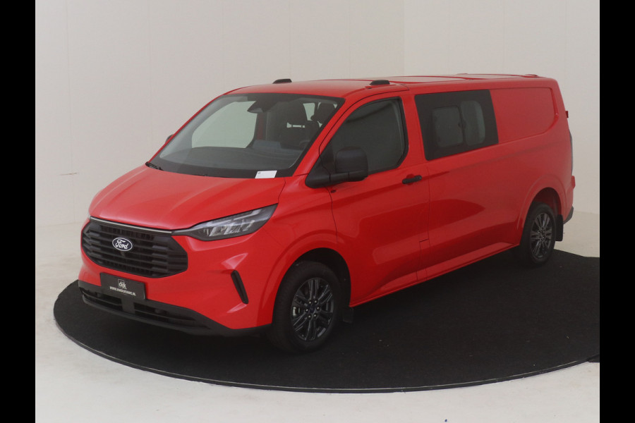 Ford Transit Custom 320L L2H1 Trend 150 PK dubbel cabine 6 persoons LED AIRCO CRUISE CONTROL CAMERA NAVIGATIE DMV CARPLAY LANE ASSIST 4 JAAR GARANTIE TOT 200.000 KILOMETER