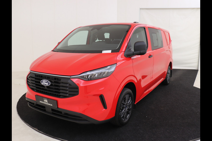 Ford Transit Custom 320L L2H1 Trend 150 PK dubbel cabine 6 persoons LED AIRCO CRUISE CONTROL CAMERA NAVIGATIE DMV CARPLAY LANE ASSIST 4 JAAR GARANTIE TOT 200.000 KILOMETER