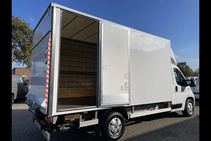 Fiat Ducato 35H 2.3 MultiJet 160pk L3H1 Heavy Duty bakwagen met Dhollandia laadklep / lease vanaf € 482 / vaste prijs rijklaar € 26.950 ex btw / L 425 cm x B 210 cm x H 212 cm / zeer nette bus!