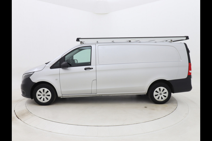 Mercedes-Benz Vito 110 CDI Extra Lang Trekhaak Betimmering Bluetooth Imperiaal Brilliant Silver Metallic