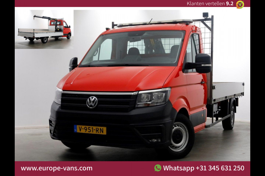 Volkswagen Crafter 35 2.0 TDI 177pk E6 RWD Open Laadbak + Palfinger PC1500 Kraan Trekhaak 3500kg 08-2018