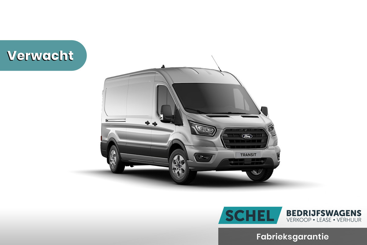 Ford Transit 350 2.0 TDCI L3H2 Limited 165pk - 2x Schuifdeur - Navi - 360 Camera - Adaptive Cruise - Xenon - Blind Spot - Trekhaak - Stoelver